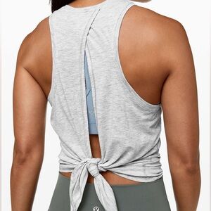 Lululemon All Tied Up Tank Top in Light Grey